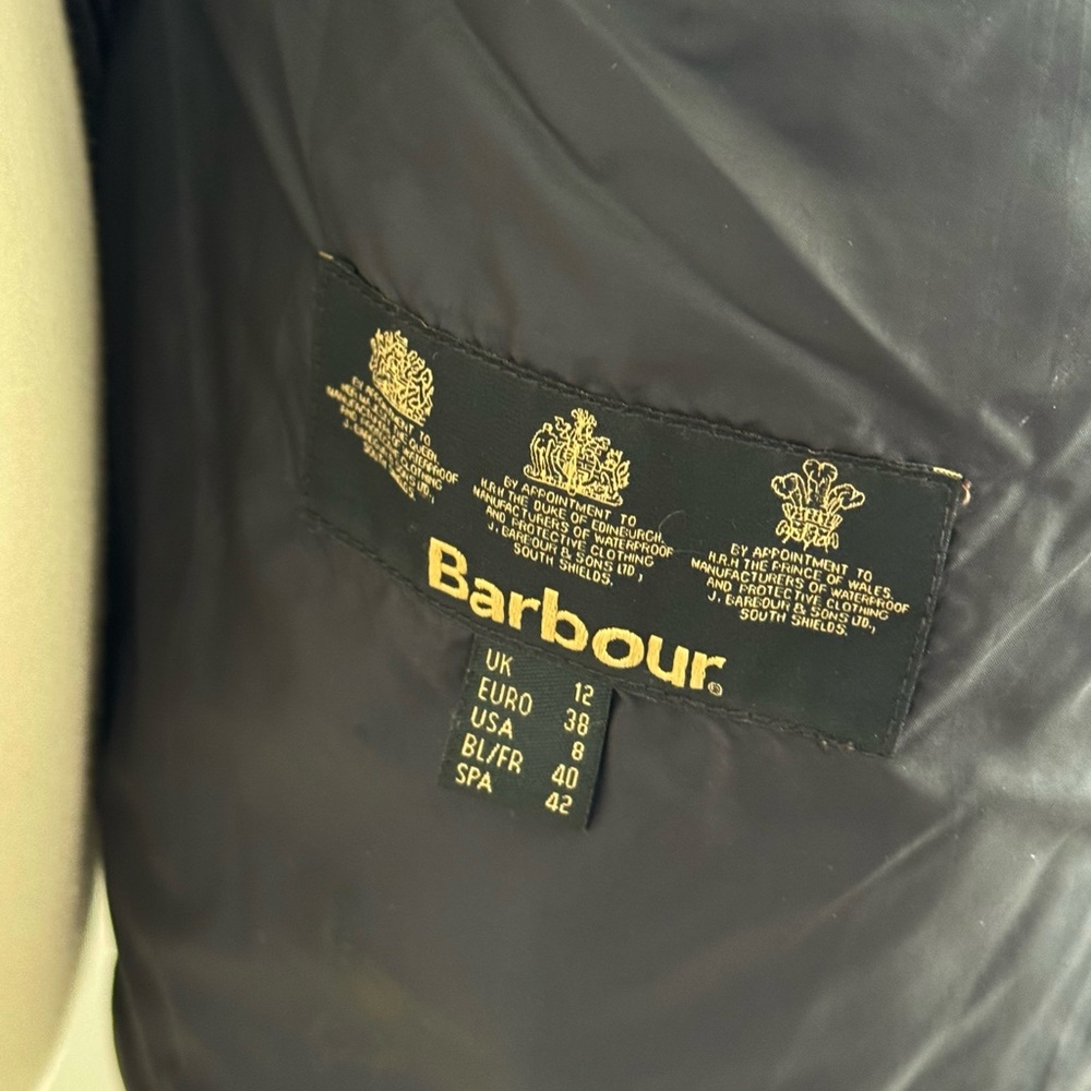 Barbour Cavalry Polarquilt Quilted Jacket Women's Black Size US 8 - Picture 10 of 11